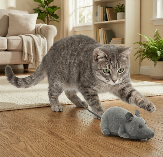 ClawFinds™ Interactive Remote Control Mouse Toy for Curious Cats
